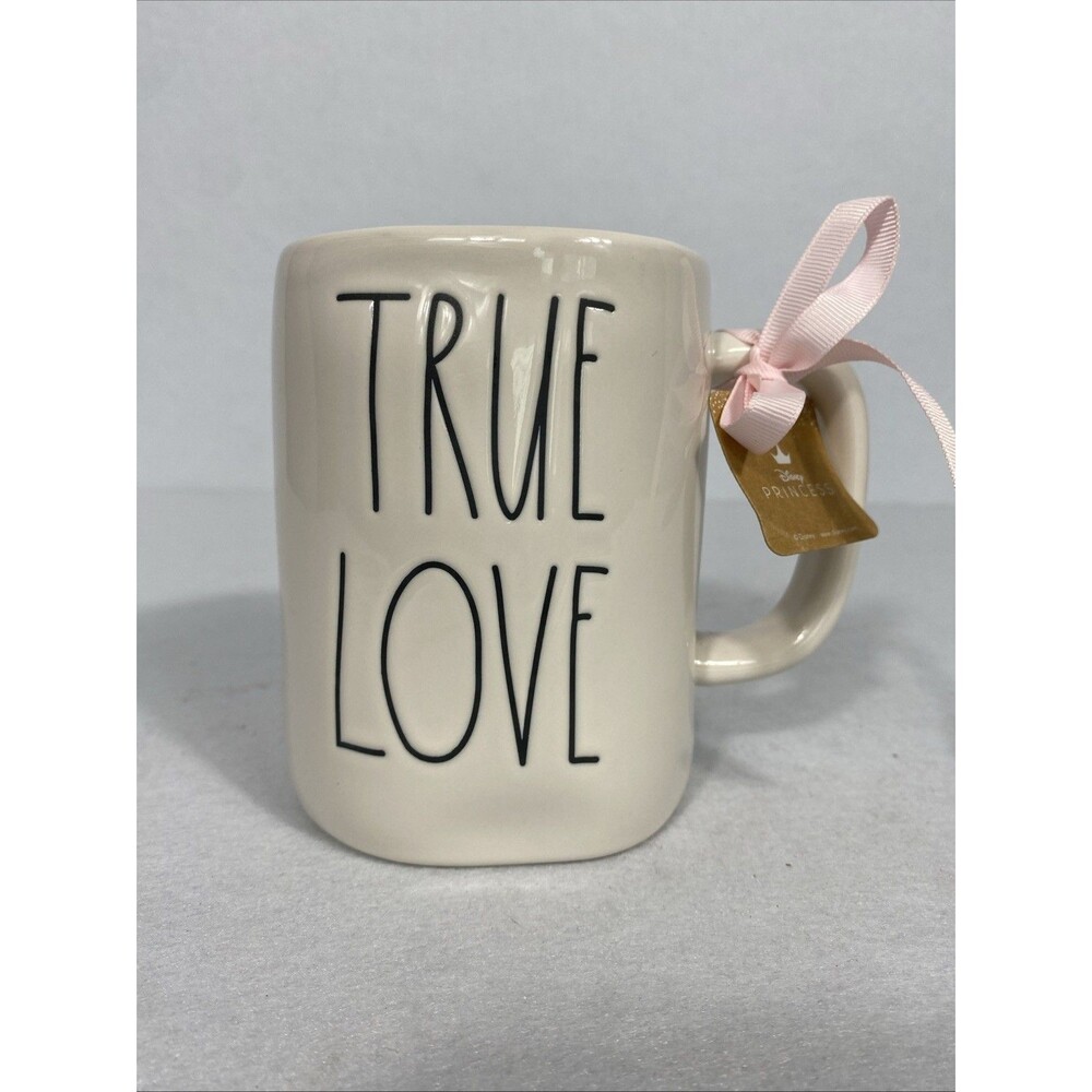 Rae Dunn Ceramic Mug TRUE LOVE Beaty and the Beast